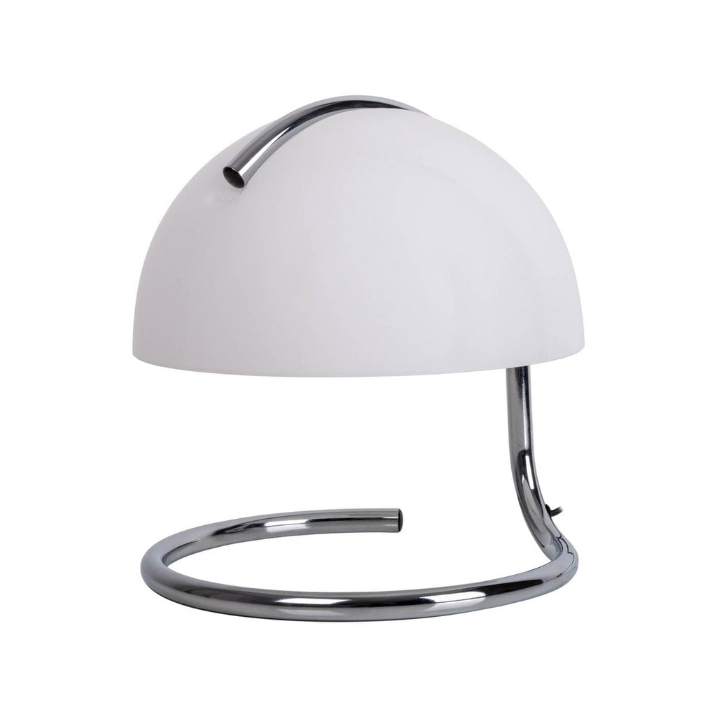 Tafellamp Burano wit Näve - 25cm metaal glas