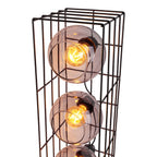 Näve Cesta Vloerlamp - Zwart Glas 95cm
