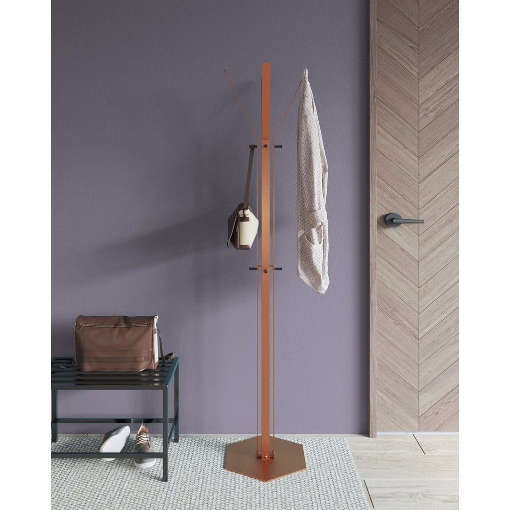 Gorillz staande kapstok - 12 haken, 174cm hoog, staal