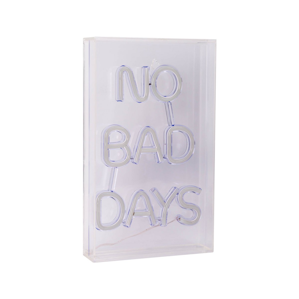 LED "No Bad Days" Neonlicht - Blau & Magenta 30x18cm