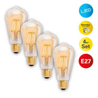 Näve LED-lampen E27 4W Warm Wit 4-Set