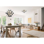 Näve Explosie Hanglamp Chroom 65cm G9