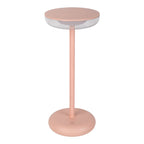 Noteloze tabletlicht "PASI" voor buiten en binnen, gemaakt van metaal en plastic in roze, dimbaar, met aanraking en geheugenfunctie, ca. 26 cm hoog