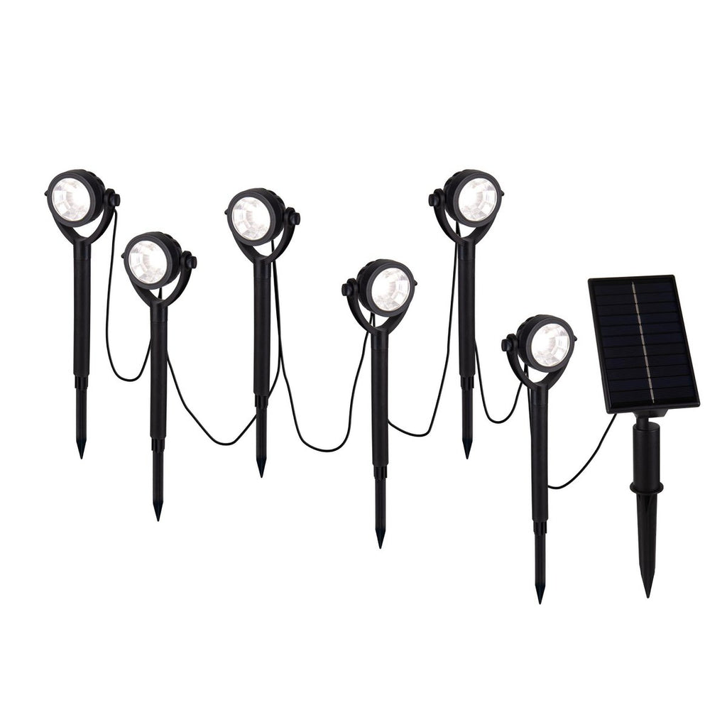 Solar tuinspies set 6-delig 475cm zwart