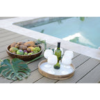 Houten decoratieve schaal 45x45x9cm