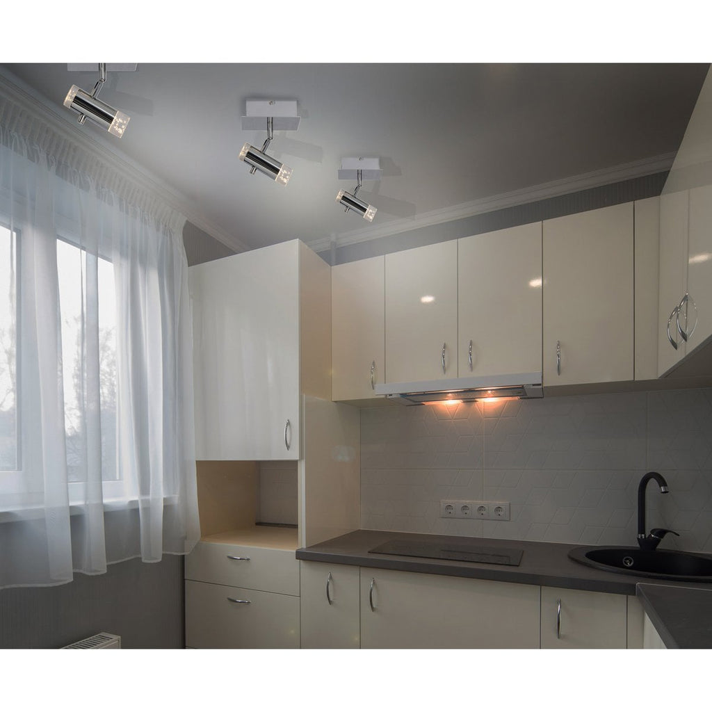 Näve Garda LED Plafondlamp - Chroom 15,5cm