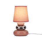 Keramische tafellamp "Stoney" roze E14