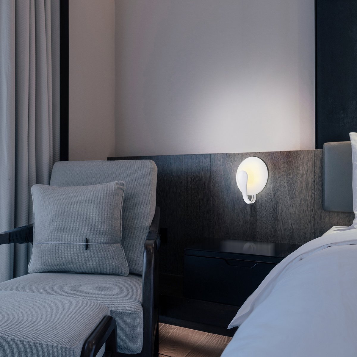 Näve Stan LED-Wandlamp Wit 19cm