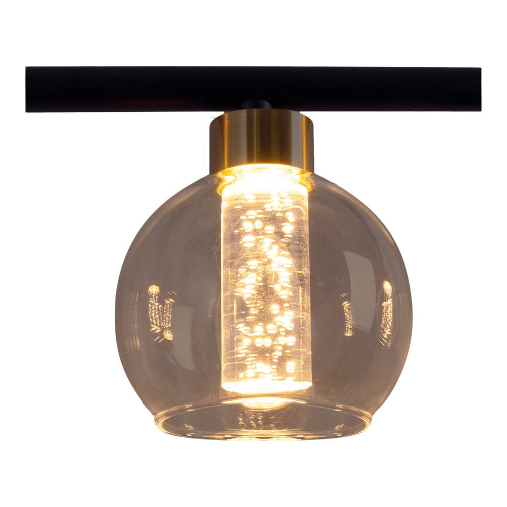 Näve Hanglamp - Zwart Glas 90cm LED