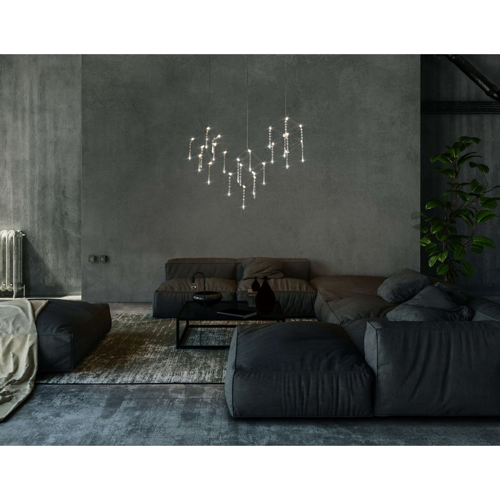 Näve Araneus LED Hanglamp Chrome 80cm
