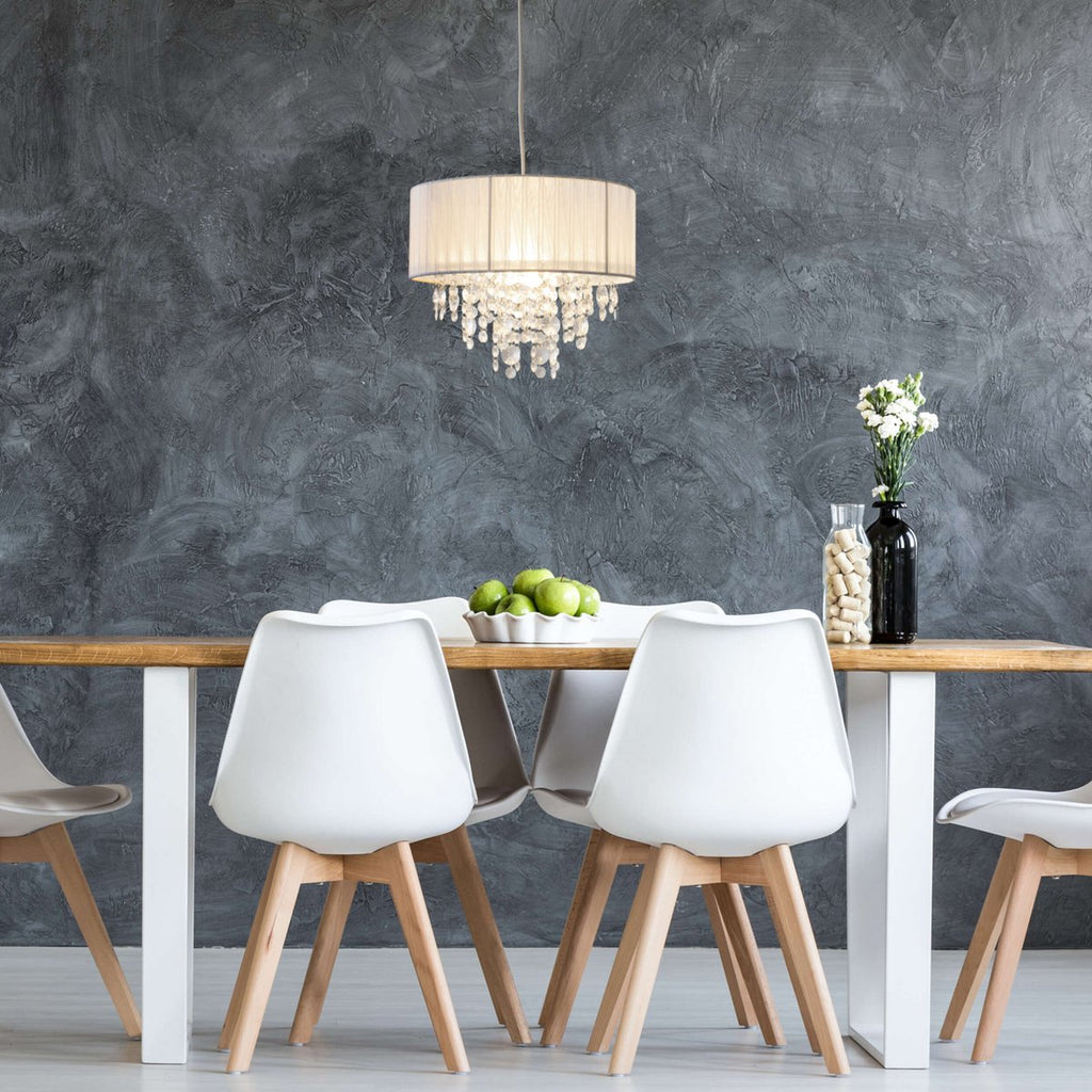 Näve Crystallo Hanglamp 30cm Wit E27