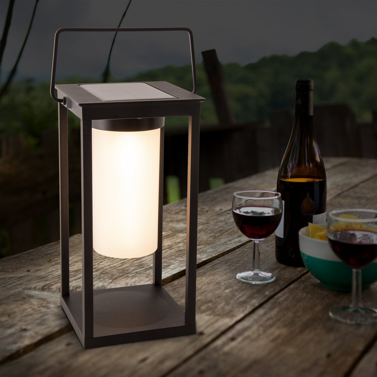 Näve LED Camping Plintlamp - Zwart 28cm