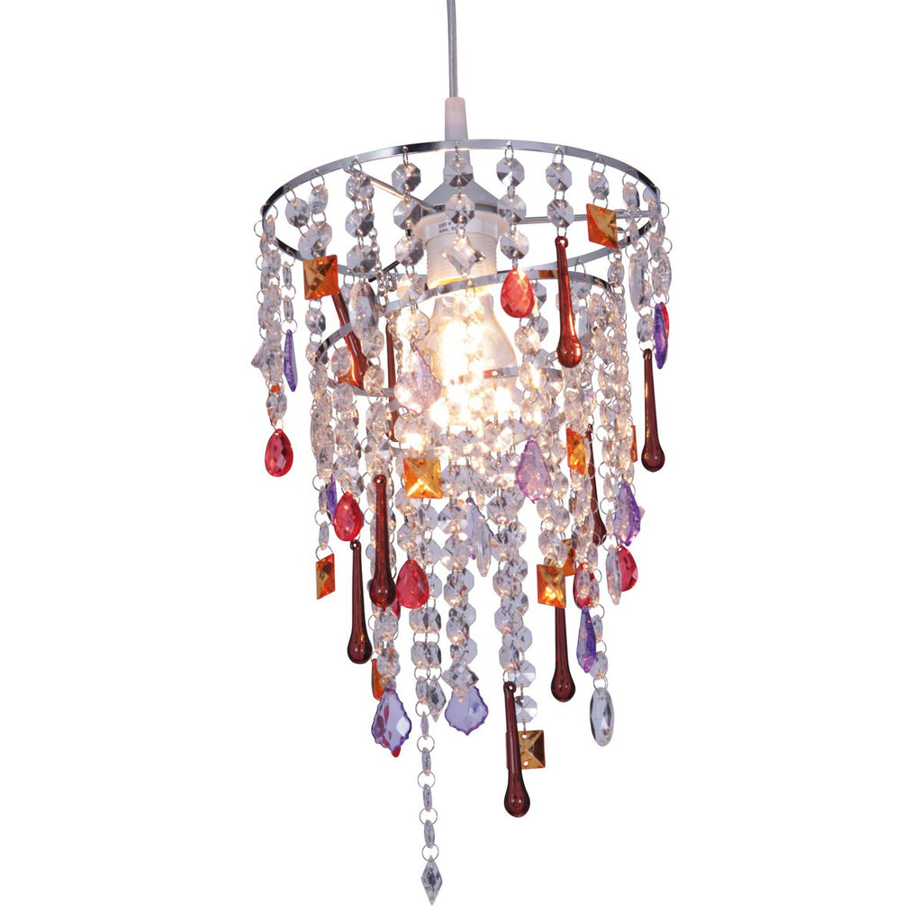 Decoratieve paraplu gekleurd "Lina"