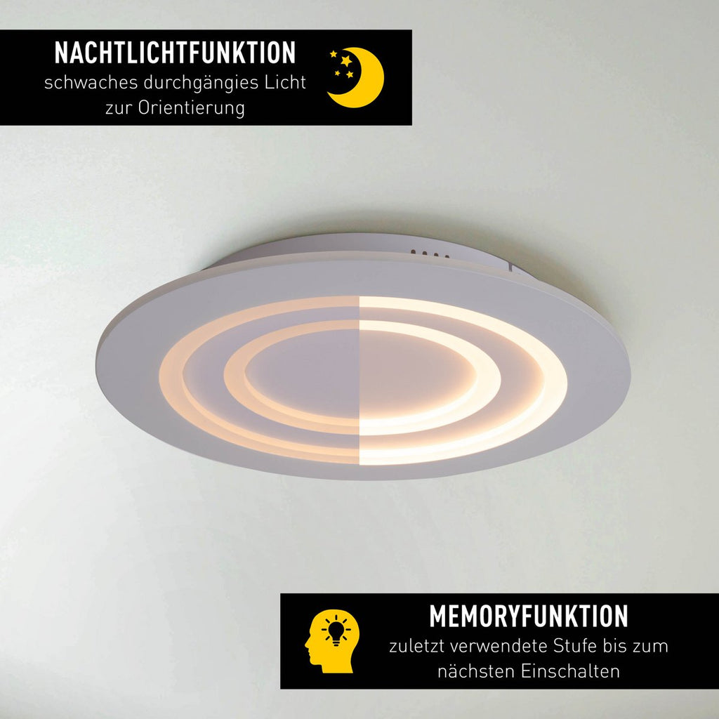 Näve Mirel LED Plafondlamp 50cm Dimbaar RGB