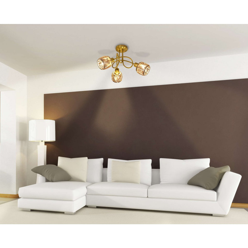 Näve Josefa LED Plafondlamp - Goud Ø38cm