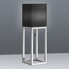 Näve Alfa Tafellamp - Chroom/Donkergrijs 65cm