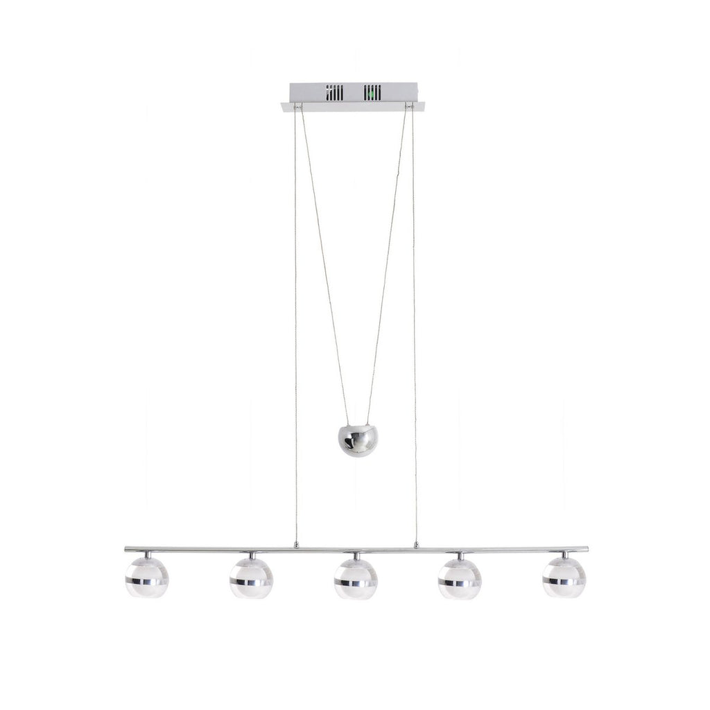 Näve Hanglamp Bol Chrome 150cm LED