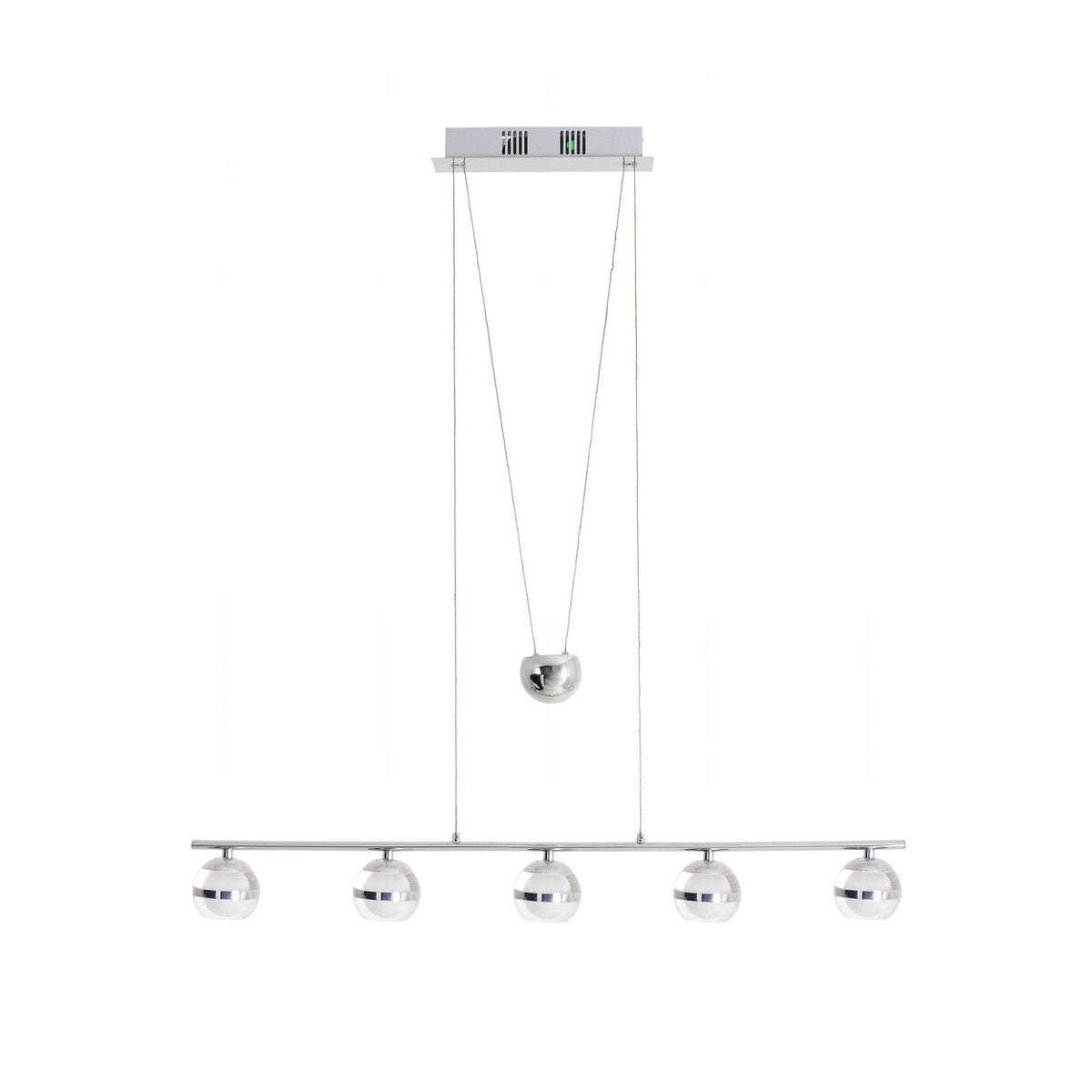 Näve Hanglamp Bol Chrome 150cm LED