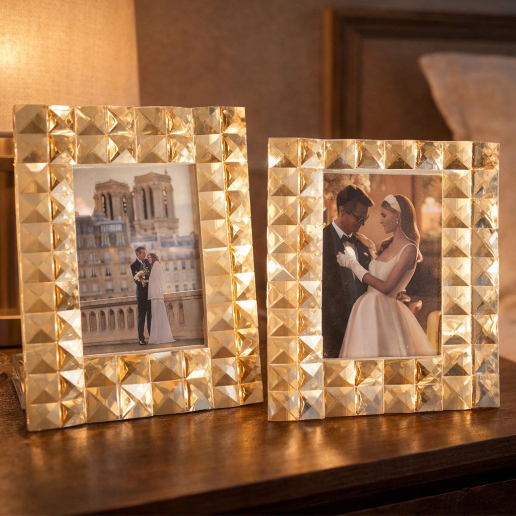 Kristal Frame Amberkleurig 23x28x7cm