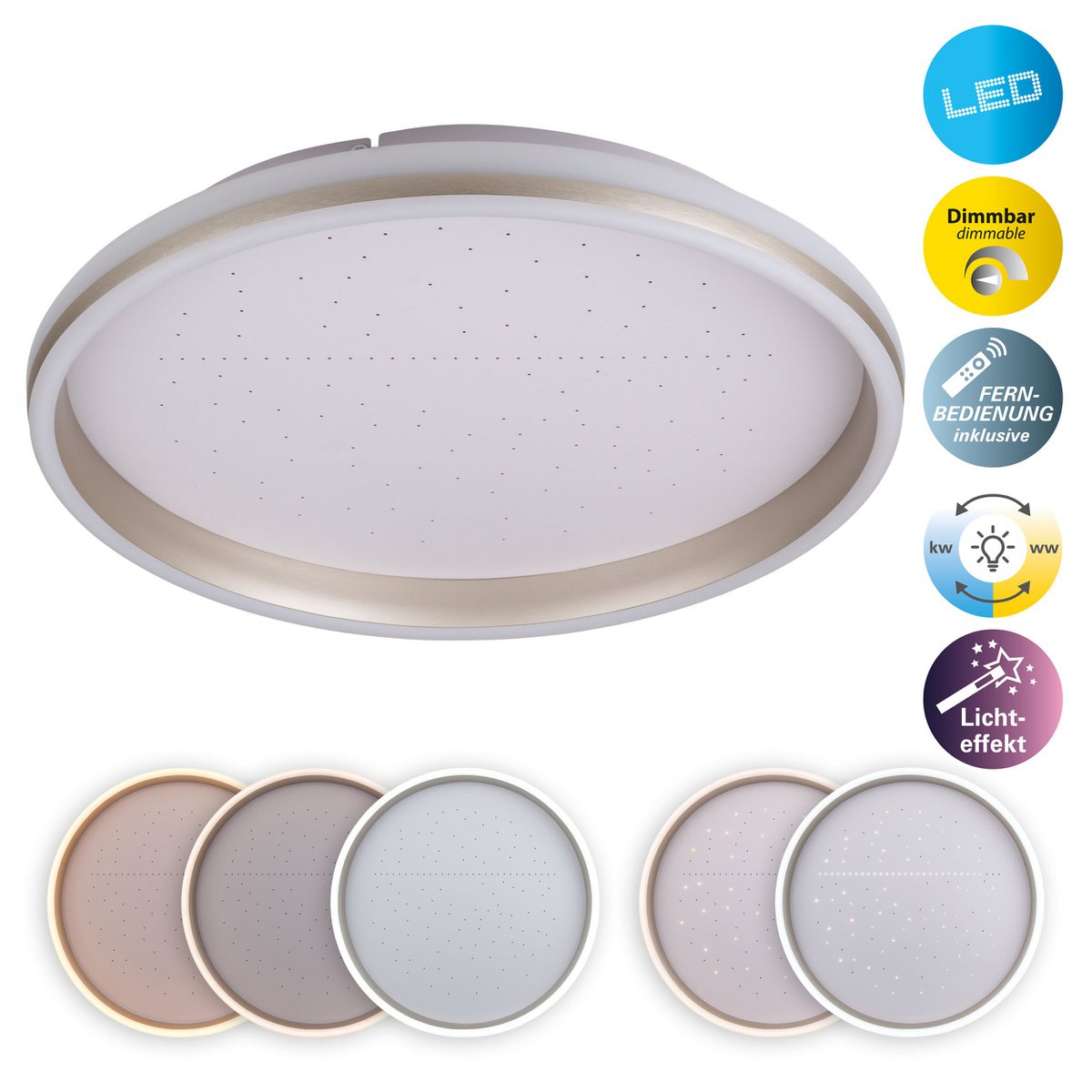 LED Plafondlamp Meteor 47cm Wit