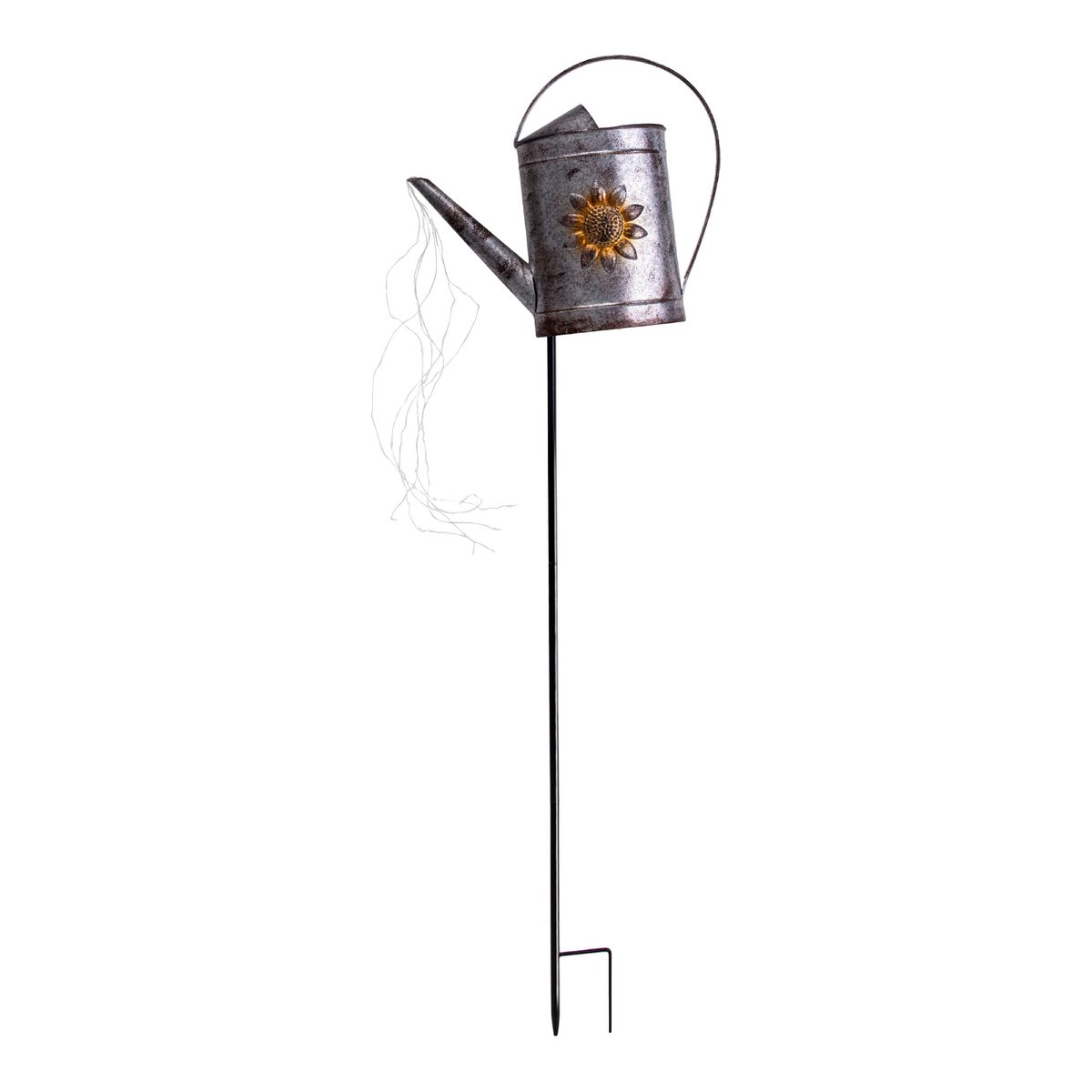 Näve LED Solar Waterhond H:110cm Zilver