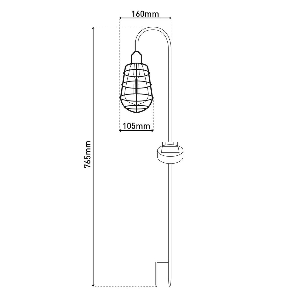 Näve LED Solar Spies "Gitti" 76,5cm - Set 2