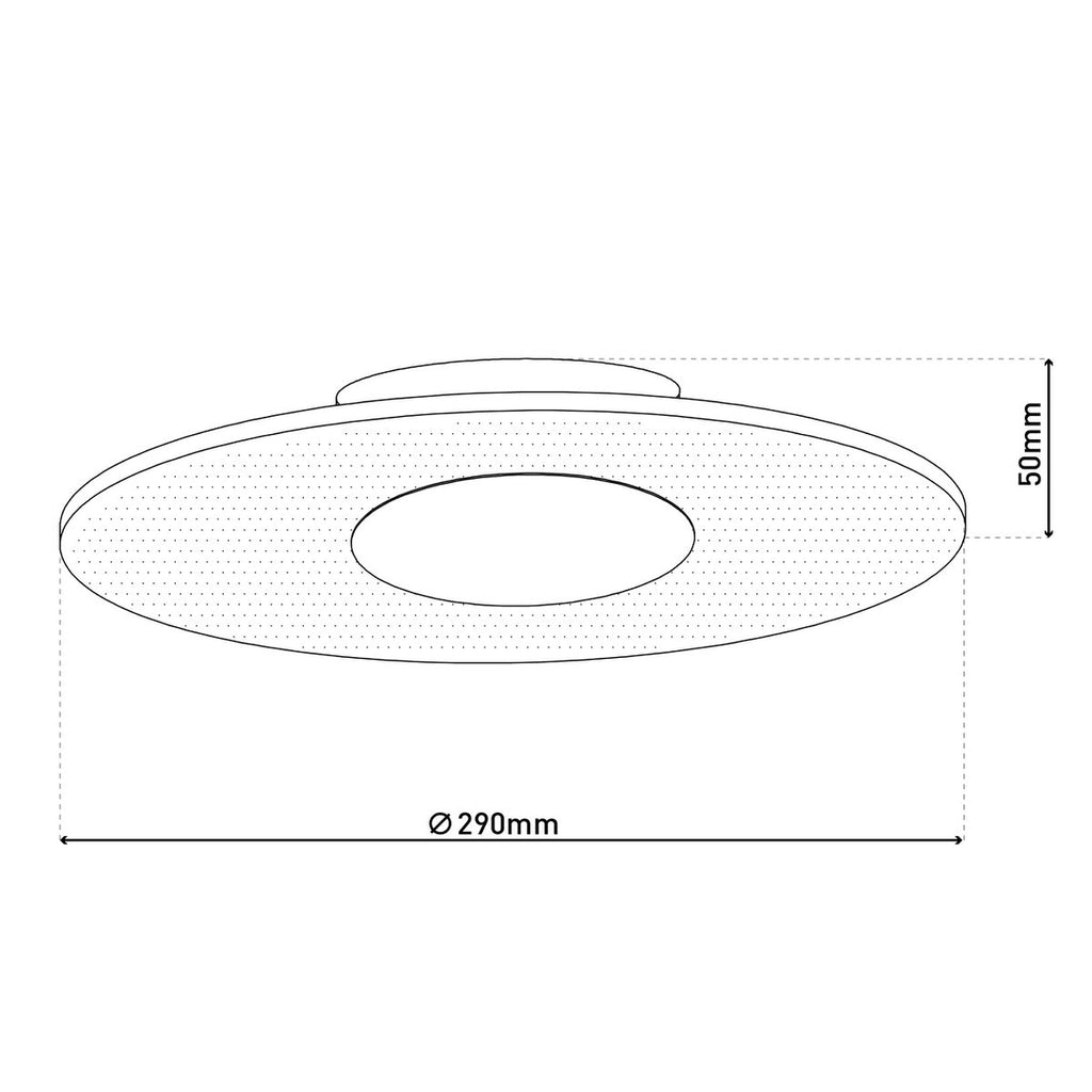LED plafondlamp Modesto 29cm Beige