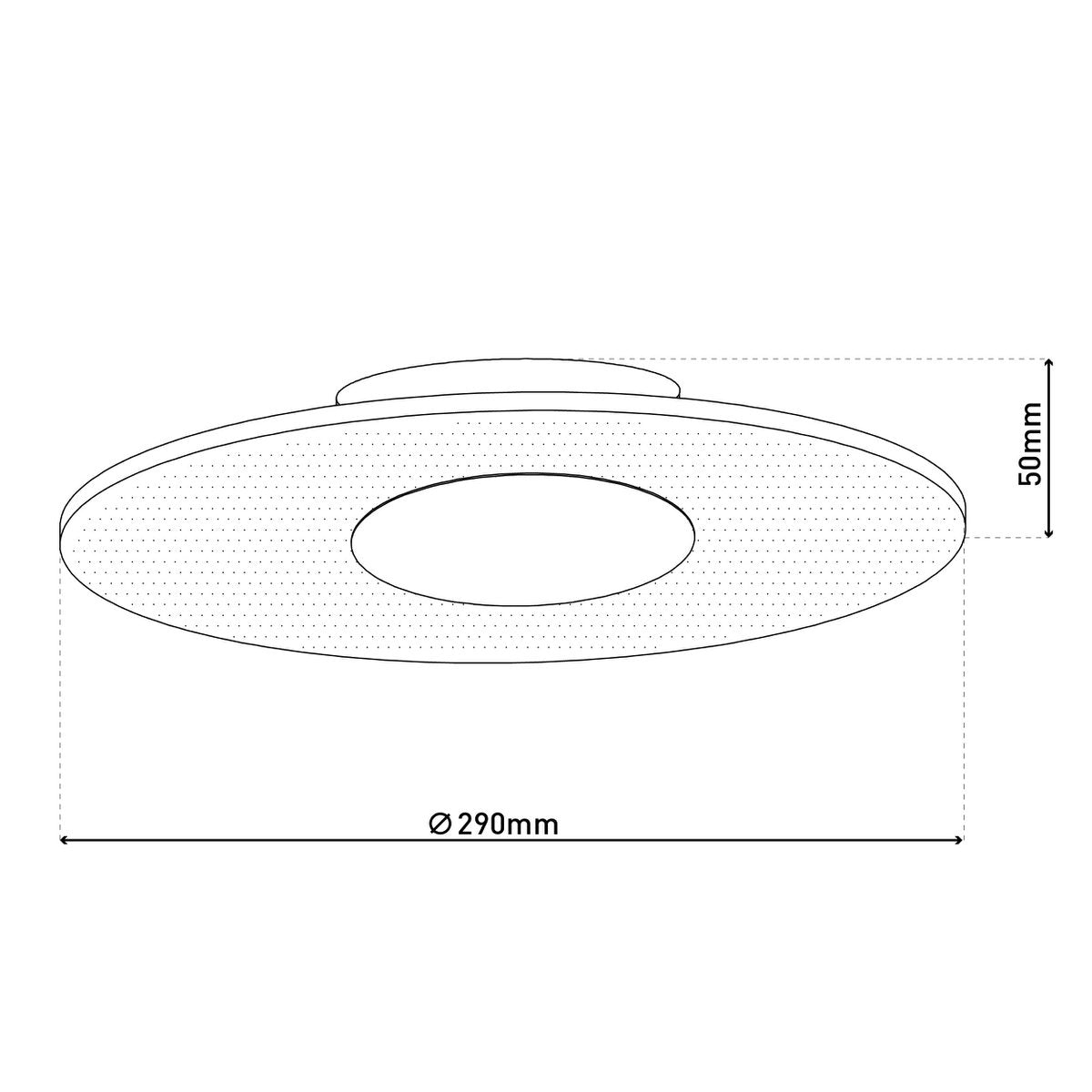 LED plafondlamp Modesto 29cm Beige
