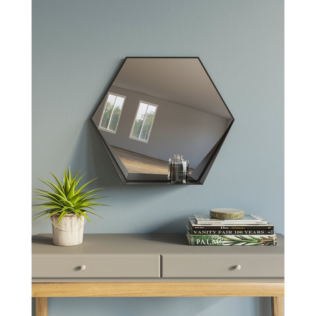 Gorillz Hive Hexagon Wandspiegel 60x52cm Zwart