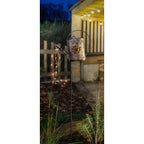 Näve LED Solar Waterhond H:110cm Zilver