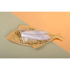 Decoratieve beker gouden vis 38x18,5cm