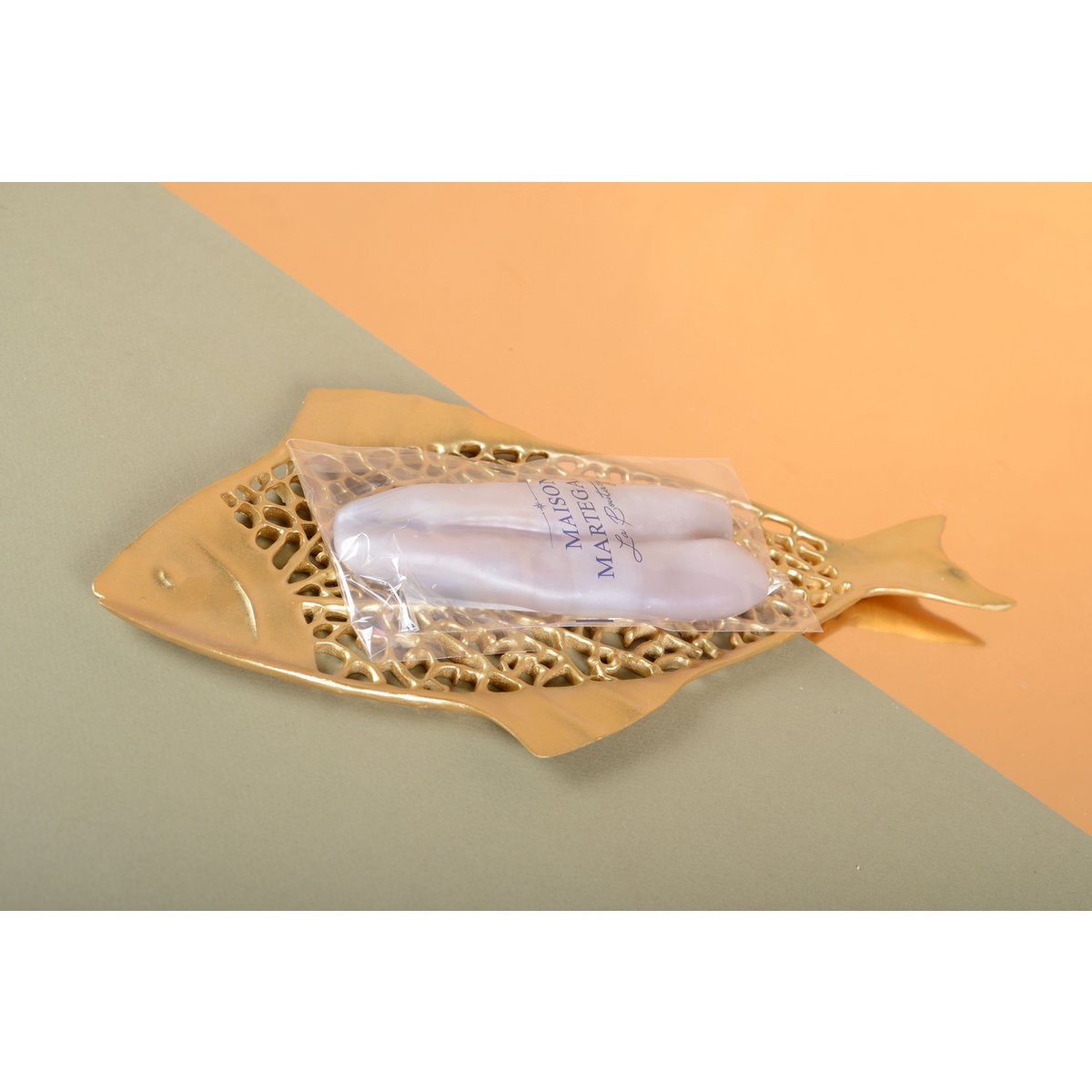 Decoratieve beker gouden vis 38x18,5cm