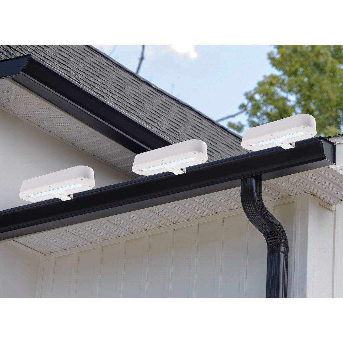 LED Solar Tuinlamp Näve Set 3-delig Wit