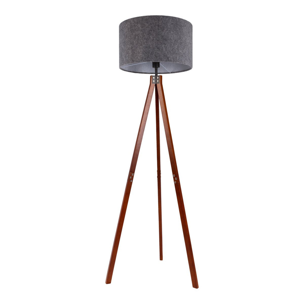 Filco Staande Lamp - Hout 147cm Grijs Bruin