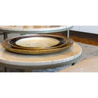 Aulica Decoratieve Beker Rond Bruin 39x39cm