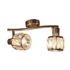 Josefa Plafondlamp - Metaal/Glas 28cm Wit