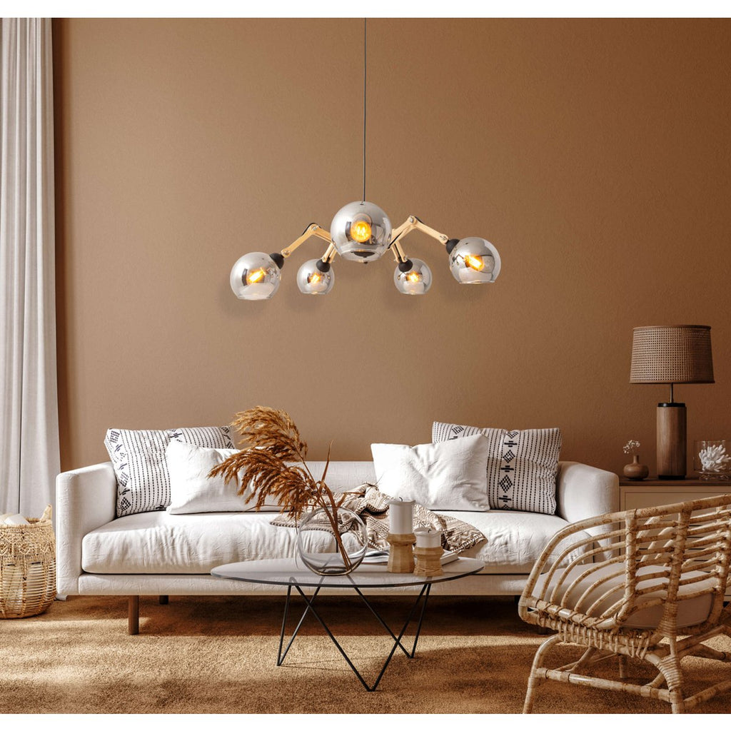 Näve Leuchten Soito Hanglamp 80cm - 5 Lichts - Verstelbaar, Modern Design
