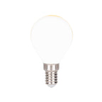 6 Set LED -lamp met E14 -aansluiting, peervorm 4 watt, gemaakt van metaal en glas, melkachtig