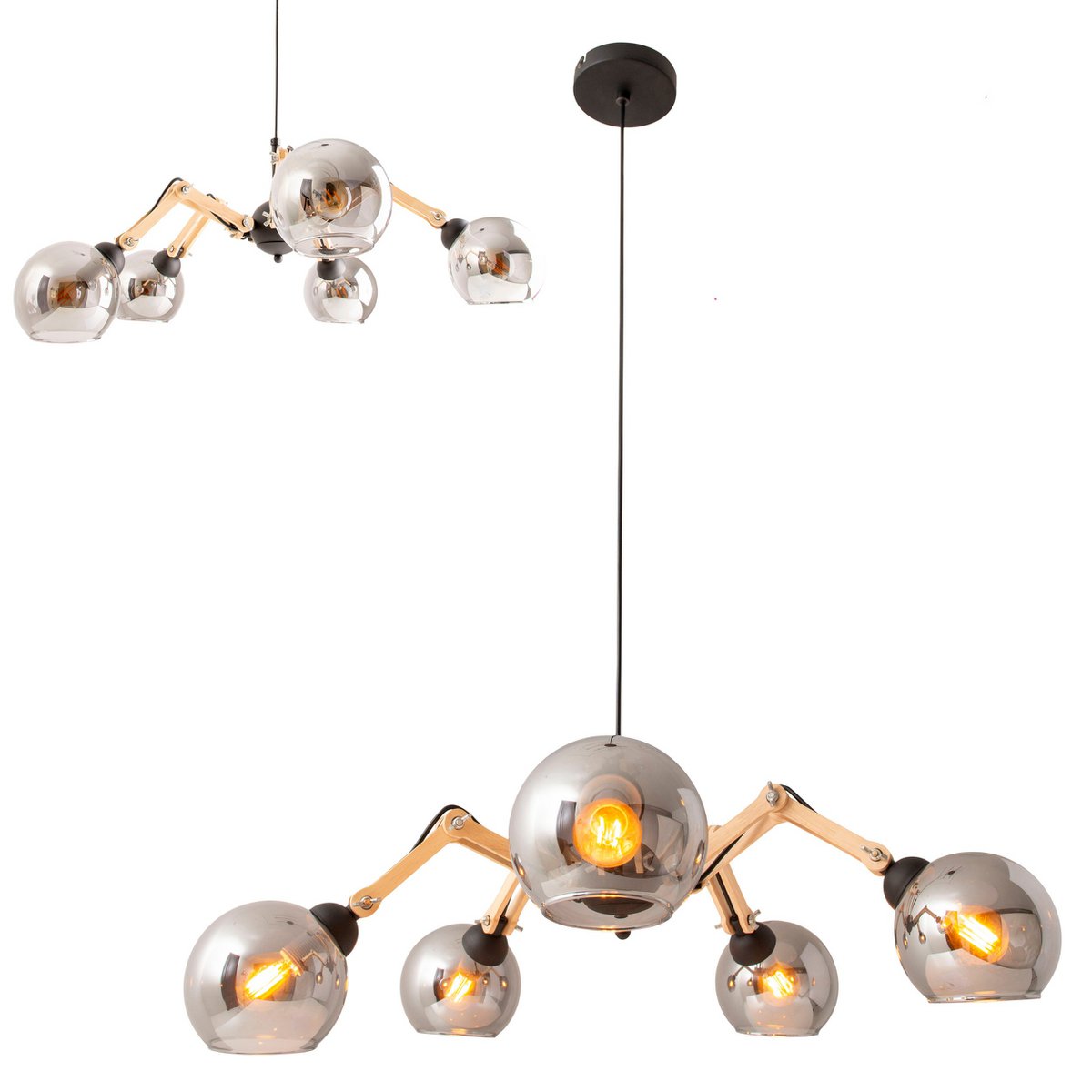 Näve Leuchten Soito Hanglamp 80cm - 5 Lichts - Verstelbaar, Modern Design