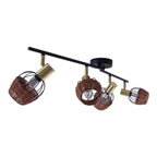 Corbis Plafondlamp - Zwart/Goud 78cm