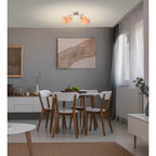 Näve Maron Muur- en Plafondlamp - Nikkel 46cm