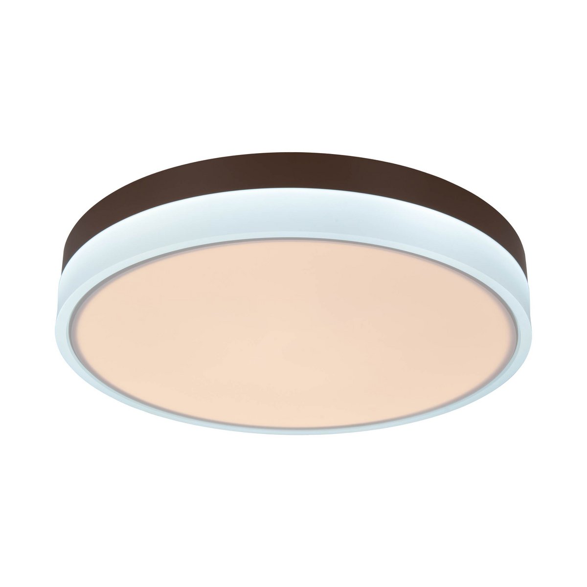 LED-plafondlicht Lola Ø50cm Bruin-Wit Dimmable