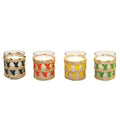 Aulica Set van 4 Gekleurde Saliekaarsen - Geel, Oranje, Blauw, Groen