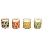 Aulica Set van 4 Gekleurde Saliekaarsen - Geel, Oranje, Blauw, Groen
