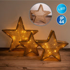 Näve Leuchten LED Sterren Set 3st - Bruin 50cm Decoratieve
