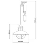Näve Cottage Hanglamp - 35cm Zwart