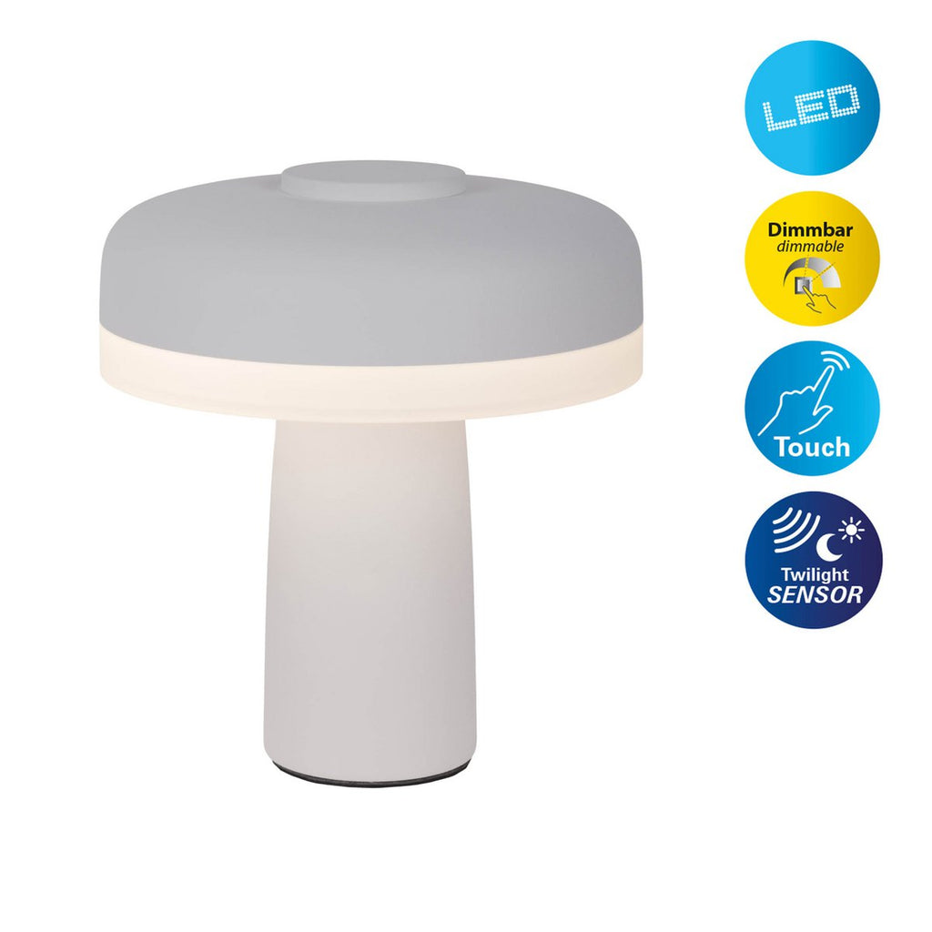 Näve Pilu Draadloos Tafellicht - Wit 16,5cm