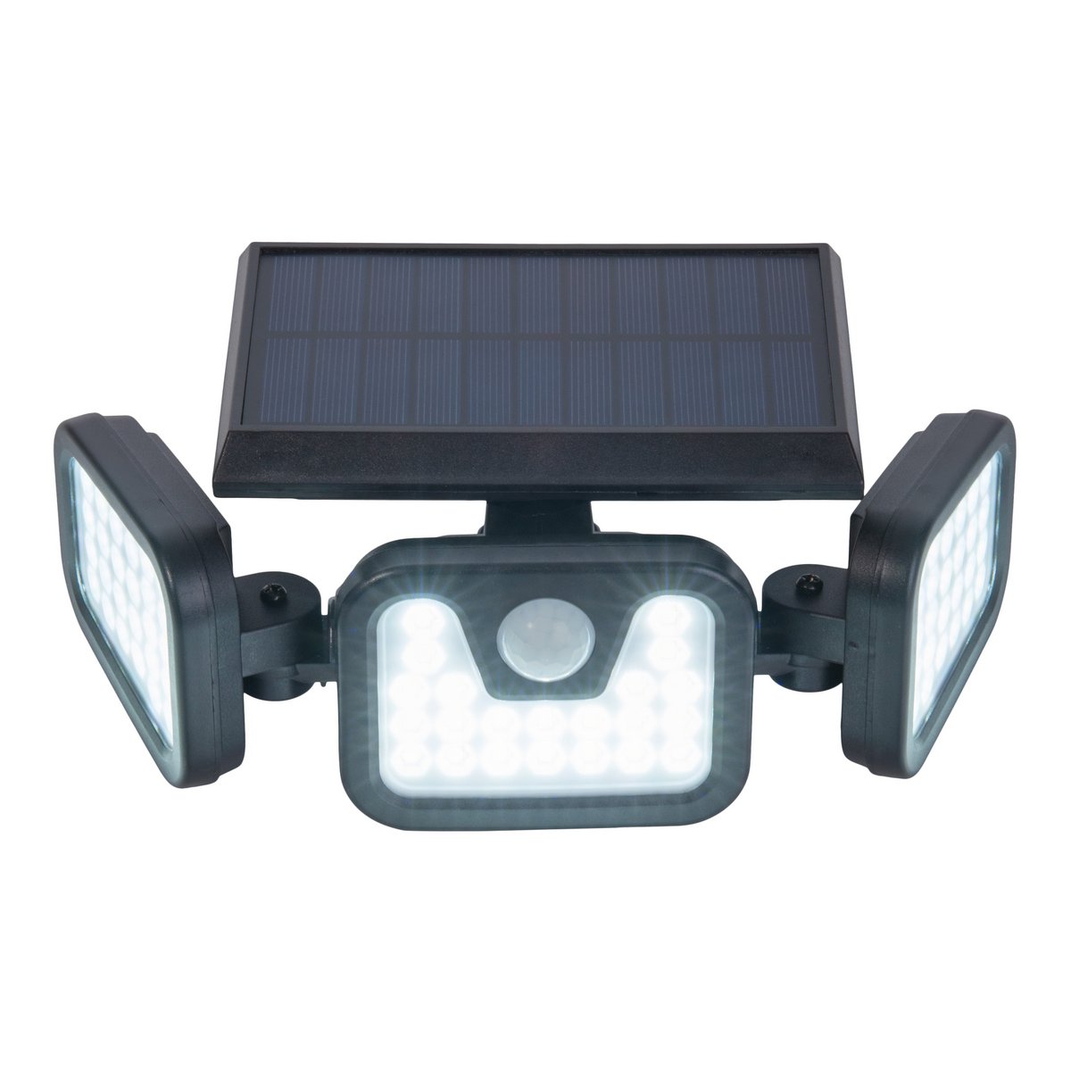 LED Solar Wandlamp Pacita - Zwart Bewegingsmelder