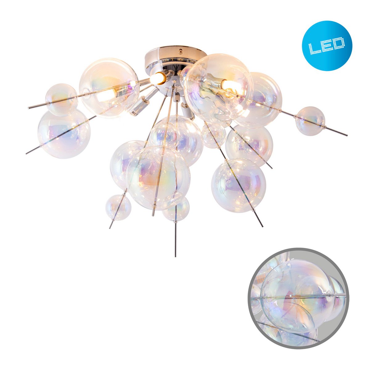 Plafondlamp Explosie Iris Näve 57cm G9