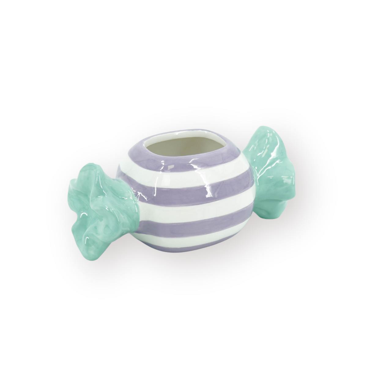 Candylicious Toffee Mint/Lila Bloempot 21x9,5x9,5 cm - Dolomiet
